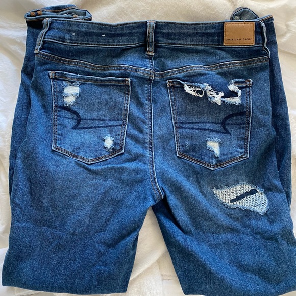 American Eagle Size 12 Long Jegging Crop Jeans EUC - Picture 3 of 7